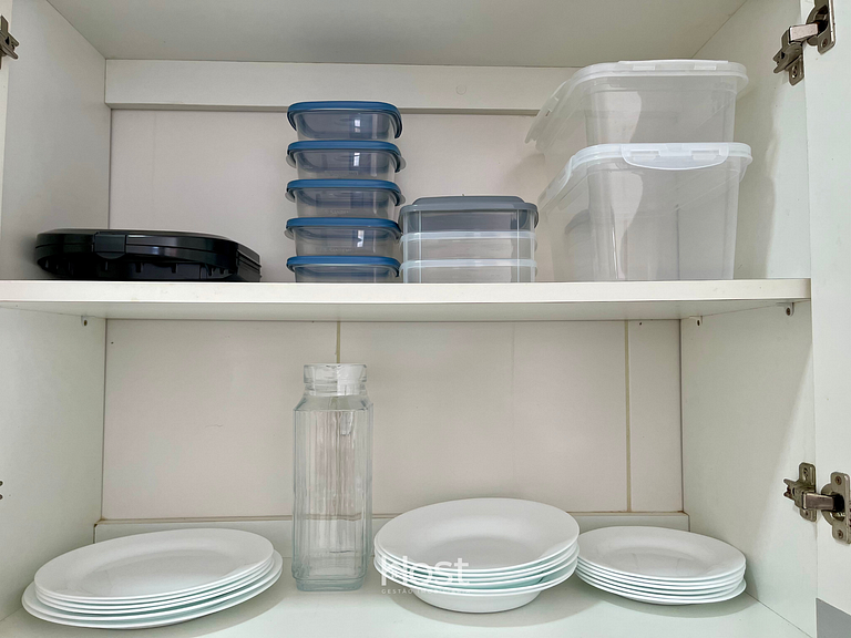 Apto com A/C e Churrasqueira à 500m da praia