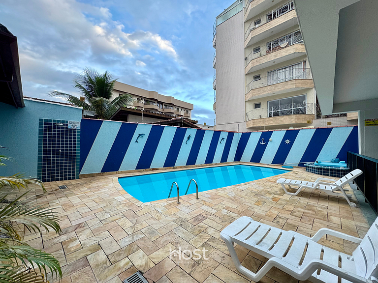 Ap Central com Ar Cond. e Piscina no Condomínio