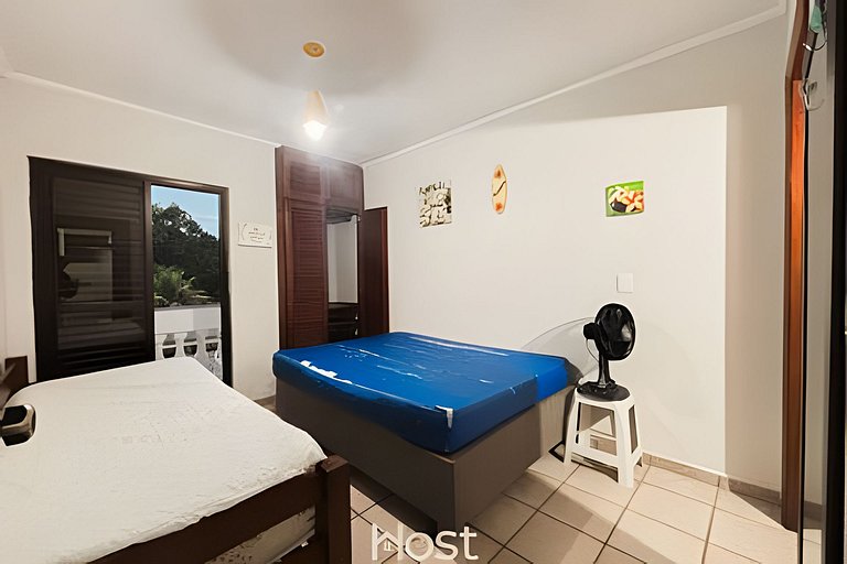 Ap com Piscina | Churrasqueira | 550m da Praia