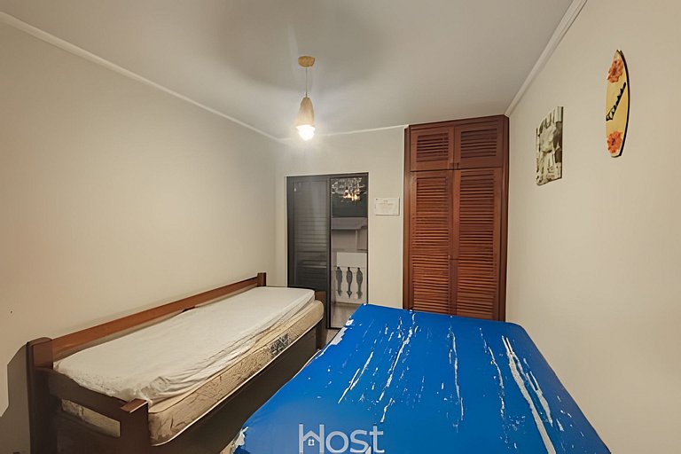 Ap com Piscina | Churrasqueira | 550m da Praia