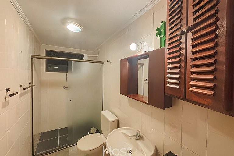 Ap com Piscina | Churrasqueira | 550m da Praia