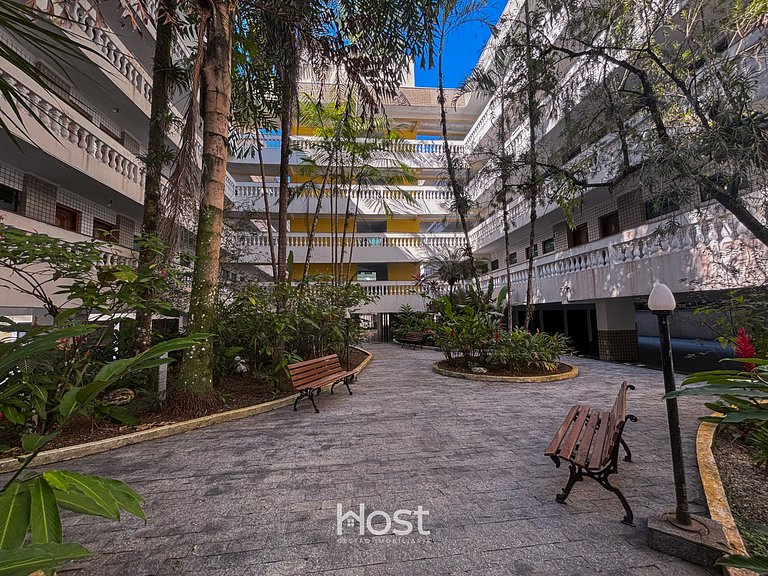 Ap com Piscina | Churrasqueira | 550m da Praia