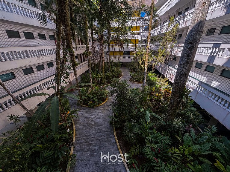 Ap com Piscina | Churrasqueira | 550m da Praia