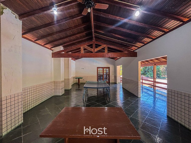 Ap com Piscina | Churrasqueira | 550m da Praia