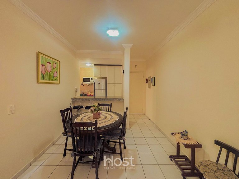 Ap c/ AC | Piscina | Churrasq | 200m Praia Grande