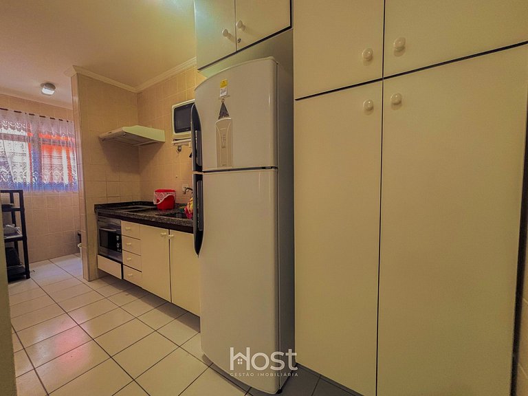 Ap c/ AC | Piscina | Churrasq | 200m Praia Grande