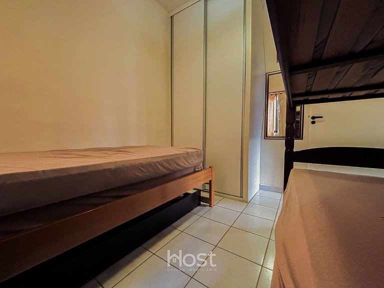 Ap c/ AC | Piscina | Churrasq | 200m Praia Grande