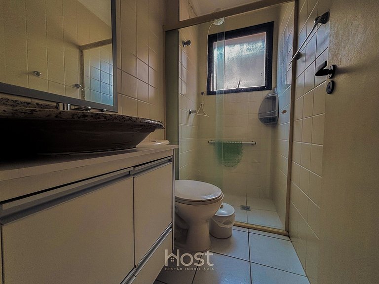 Ap c/ AC | Piscina | Churrasq | 200m Praia Grande