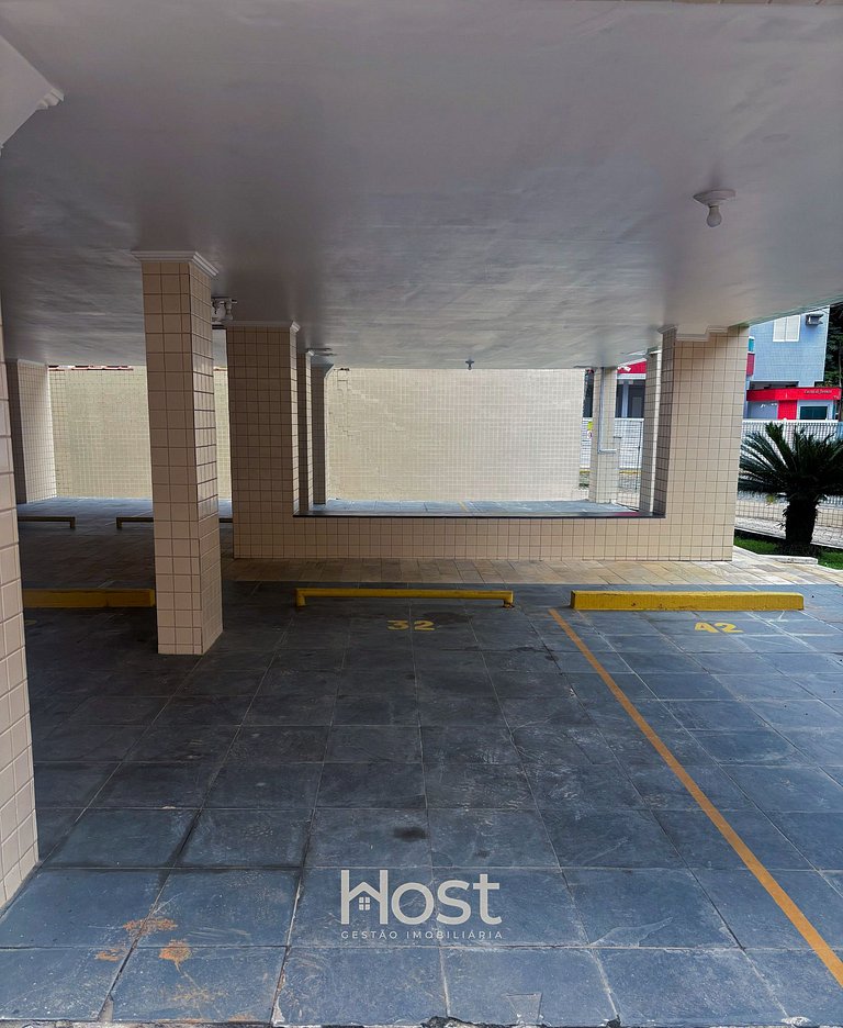 Ap c/ AC | Piscina | Churrasq | 200m Praia Grande