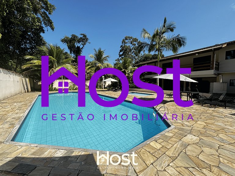 Ap com Piscina | Churrasqueira | 550m da Praia