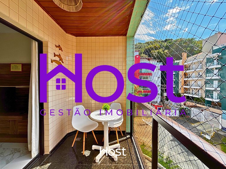 Ap c/ AC | Piscina | Churrasq | 200m Praia Grande