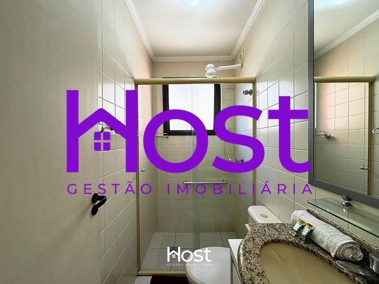 Ap c/ AC | Piscina | Churrasq | 200m Praia Grande